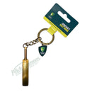 Cricket Australia Antique Gold 3D Cricket Bat Keyring by Trofe Australia - new