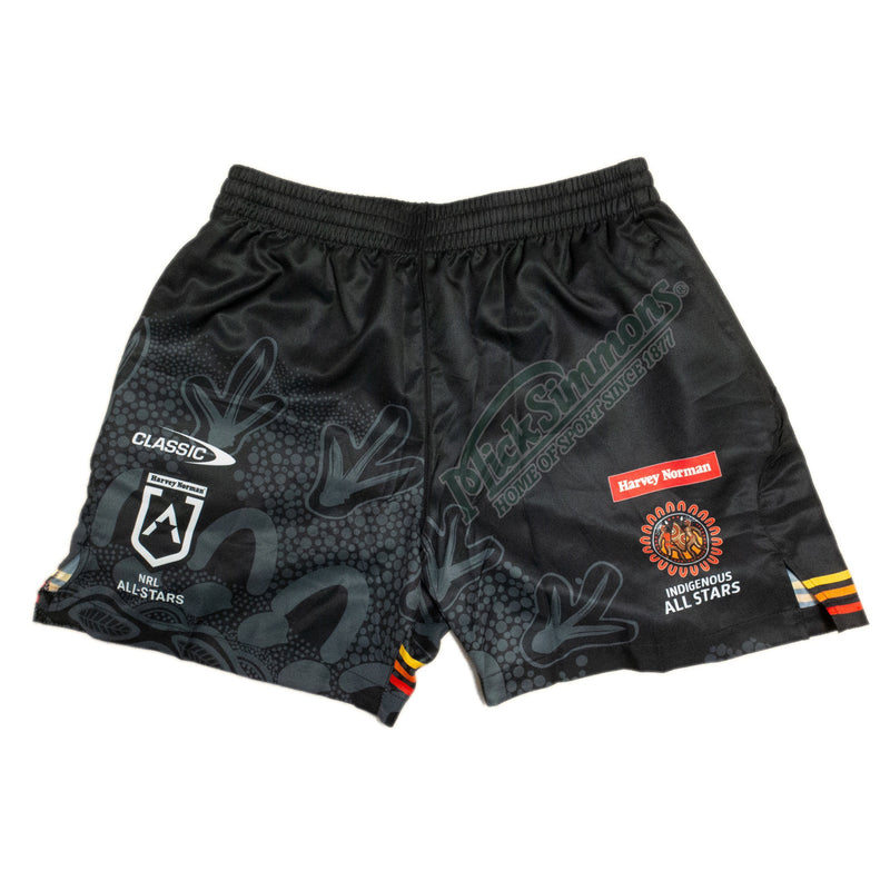 NRL Indigenous All Stars 2024 Men's Training Shorts NRL Rugby League by Classic - new