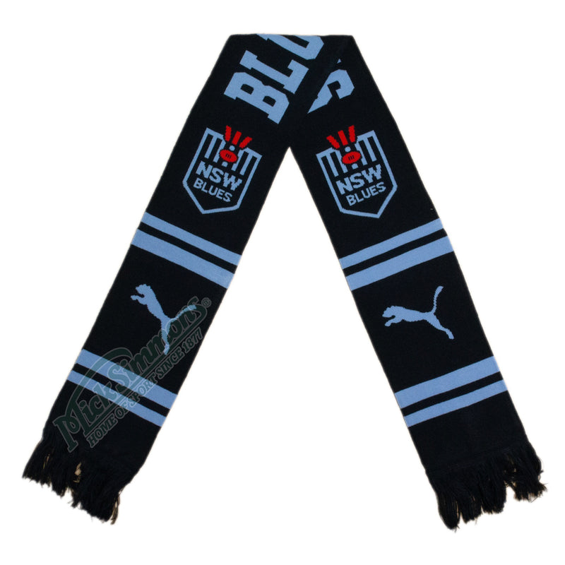 NSW Blues 2024 State of Origin Scarf NRL Rugby League By Puma - new