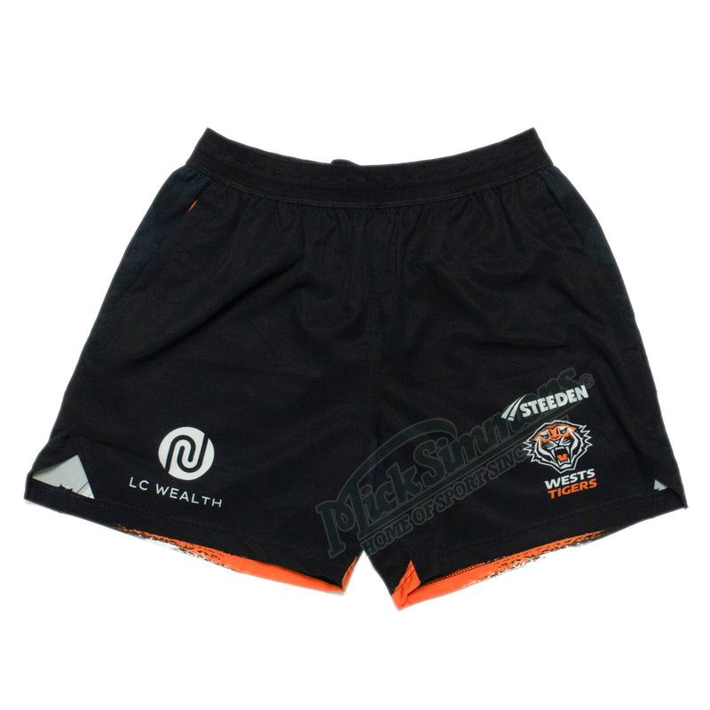 Wests Tigers 2025 Men's Gym Shorts NRL Rugby League by Steeden - new