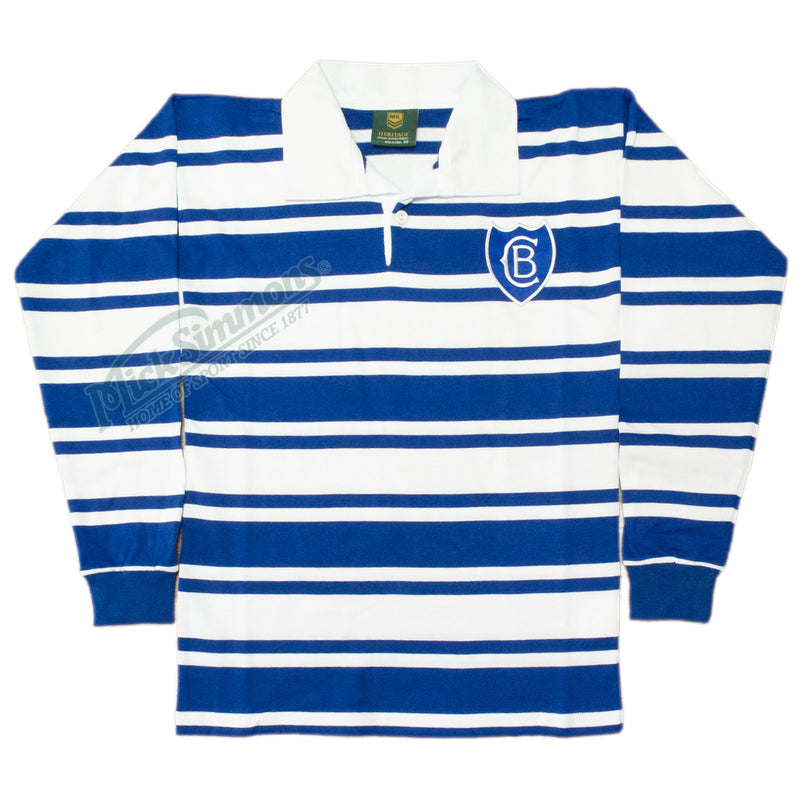 Canterbury Bulldogs 1935 FOUNDATION Long Sleeve NRL Vintage Retro Heritage Rugby League Jersey Guernsey - new