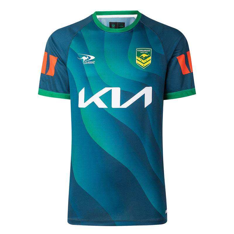 Australian Kangaroos ARL 2026 Men's Pro Warm Up T-Shirt Rugby League By Classic - new