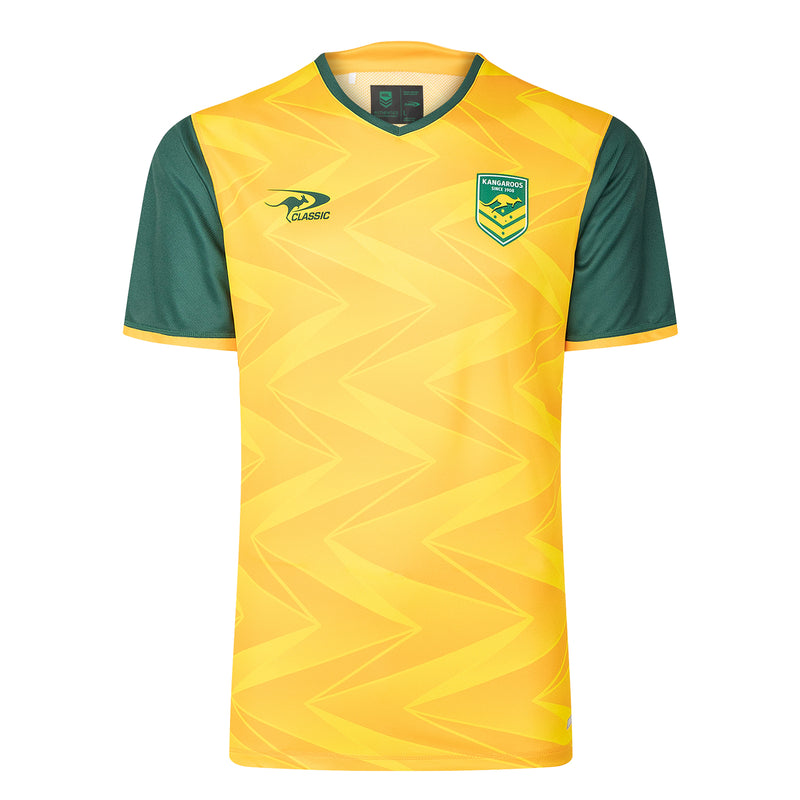 Australian Kangaroos ARL 2025 Men's Pro Training T-Shirt Rugby League By Classic - new