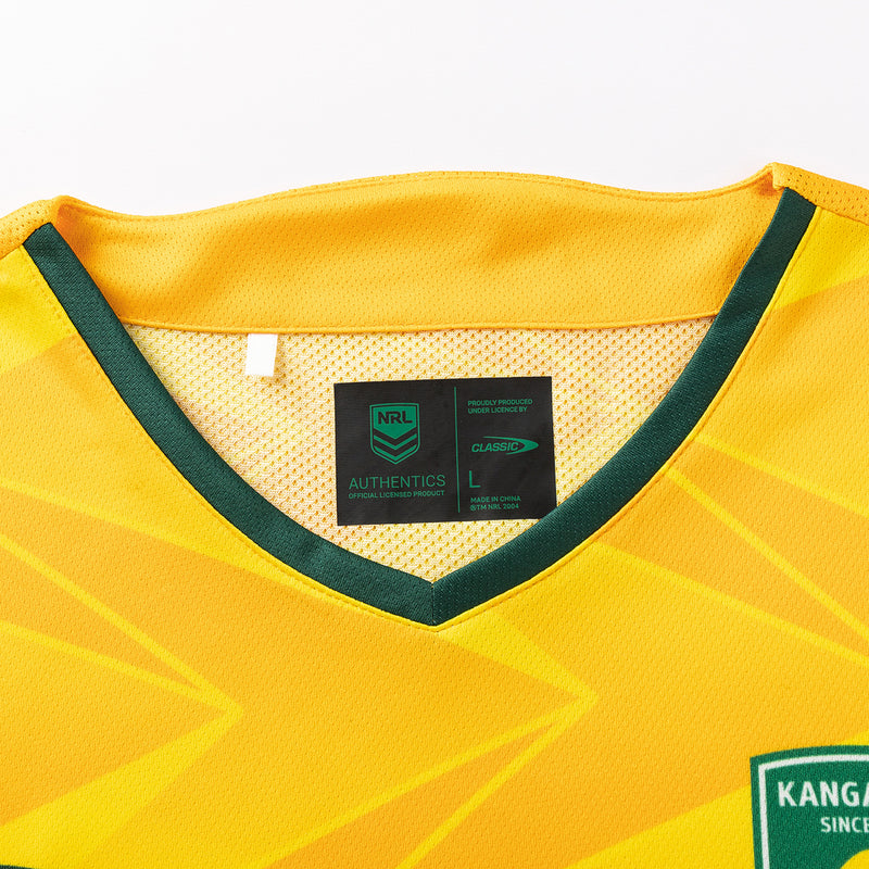 Australian Kangaroos ARL 2025 Men's Pro Training T-Shirt Rugby League By Classic - new