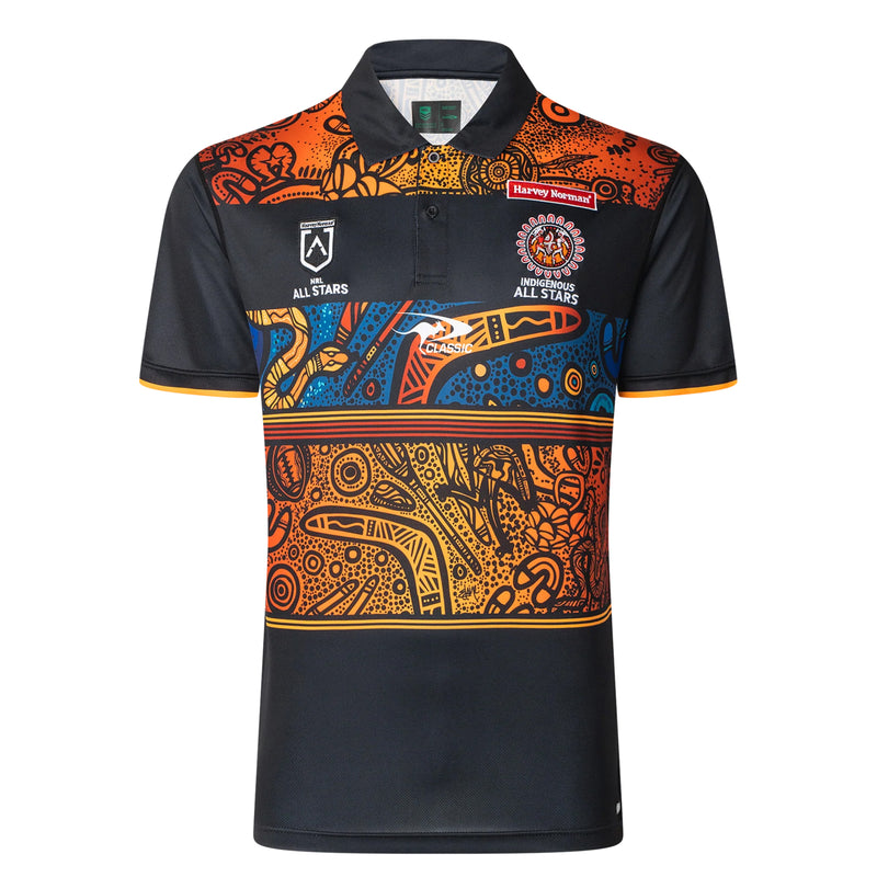 NRL Indigenous All Stars 2025 Men's Team Polo NRL Rugby League by Classic - new