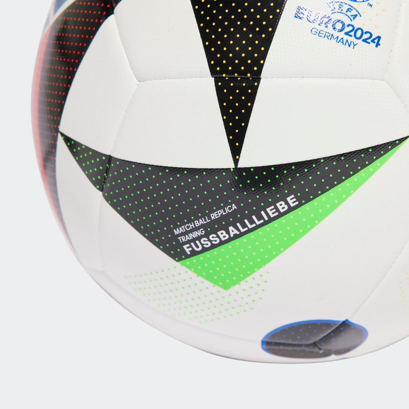 adidas Euro Germany 2024 Training Ball - Football (Soccer) Size: 4 & 5 White / Black / Glow Blue - new