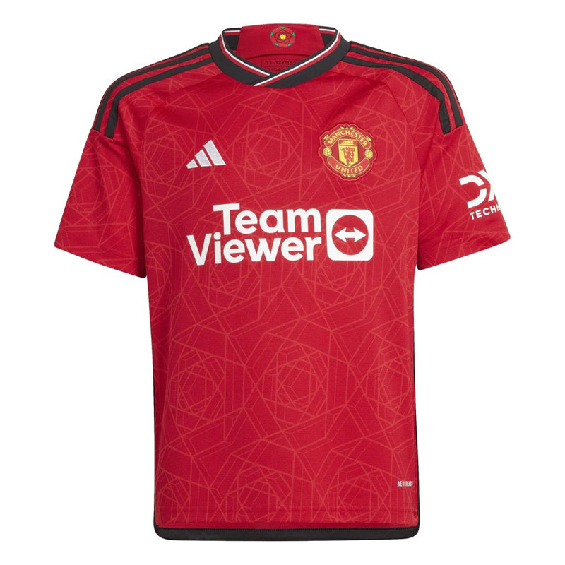 Official Manchester United FC 2023/24 Kid's Home Jersey Football Soccer by adidas - new