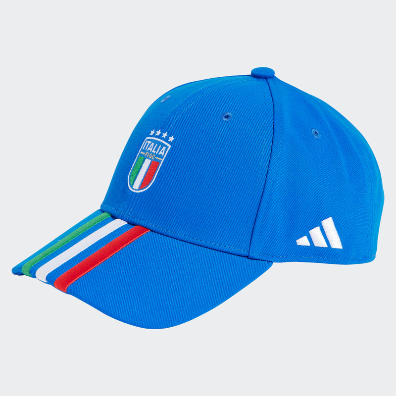 Italy National FIGC 2024/25 Cap HAT Football Off Blue/White (Soccer) by Adidas - new