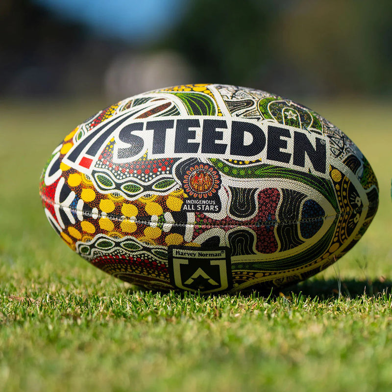 Steeden Indigenous All Stars 2024 Ball NRL Rugby League Size 5 - new