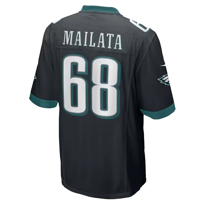 Philadelphia Eagles Official Jordan Mailata Home Game Jersey Black NFL by Nike