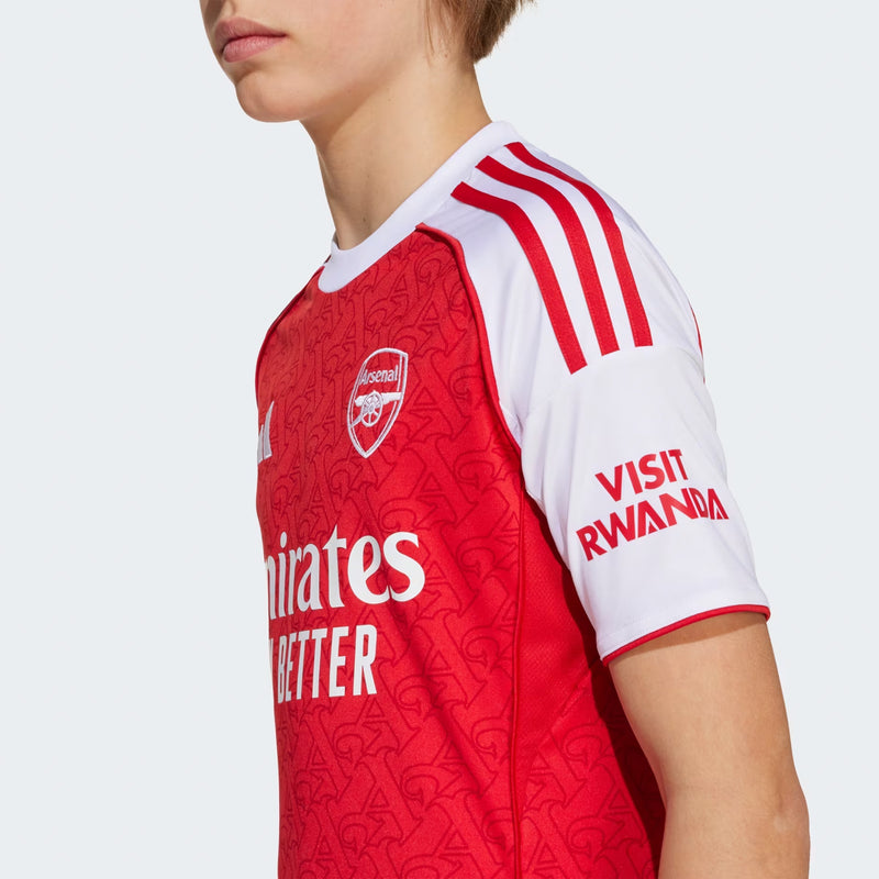 Arsenal FC 2025/26 Kid's Replica Home Jersey Football Soccer by Adidas