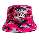 Sydney 6ers Official Adult Reversible Bucket Hat Cricket Big Bash League BBL By Mitchell & Ness - new