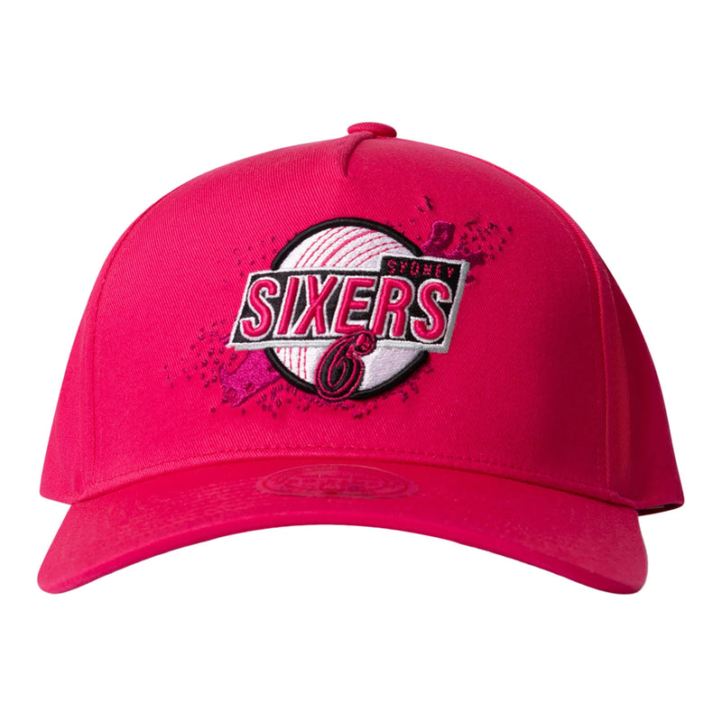 Sydney 6ers Official Kids Team Pro Patch Pinch Panel Snapback Cap Big Bash League BBL By Mitchell & Ness