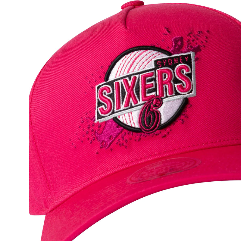 Sydney 6ers Official Adult Team Pro Patch Pinch Panel Snapback Cap Big Bash League BBL By Mitchell & Ness