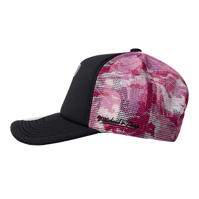 Sydney 6ers Official Adult Grunge Camo Trucker Snapback Cap Big Bash League BBL By Mitchell & Ness