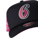 Sydney 6ers Official Adult Grunge Camo Trucker Snapback Cap Big Bash League BBL By Mitchell & Ness - new