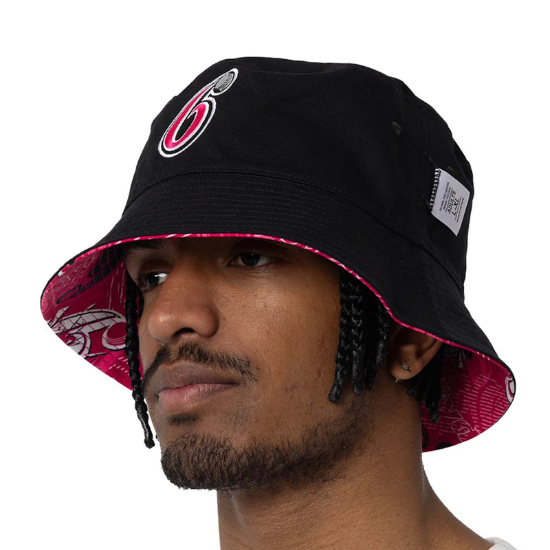 Sydney 6ers Official 2026 Adult Reversible Bucket Hat Cricket Big Bash League BBL By Mitchell & Ness