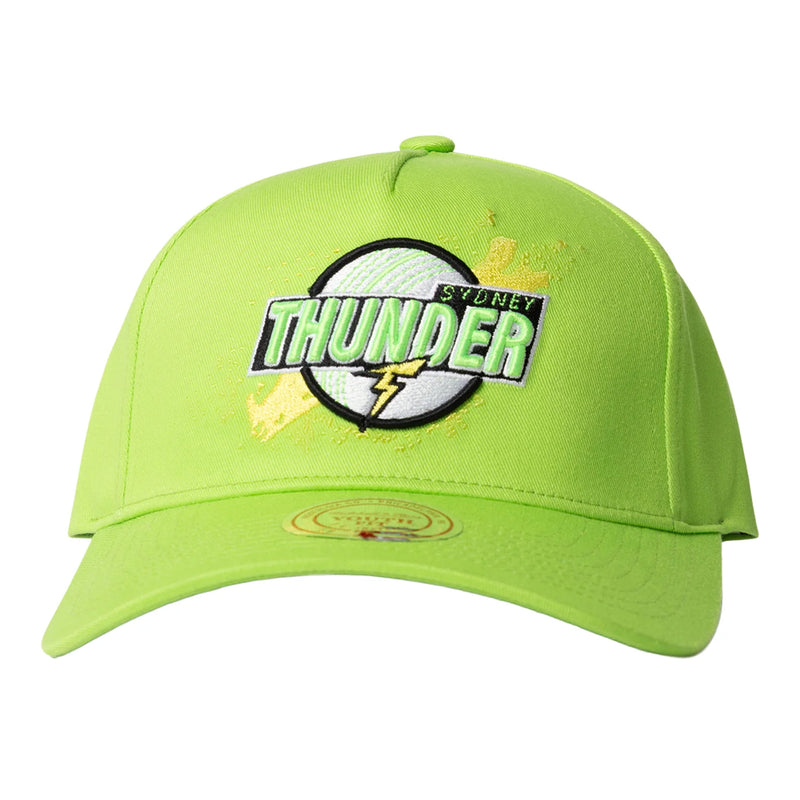 Sydney Thunder Kids Team Pro Patch Pinch Panel Snapback Cap Big Bash League BBL By Mitchell & Ness