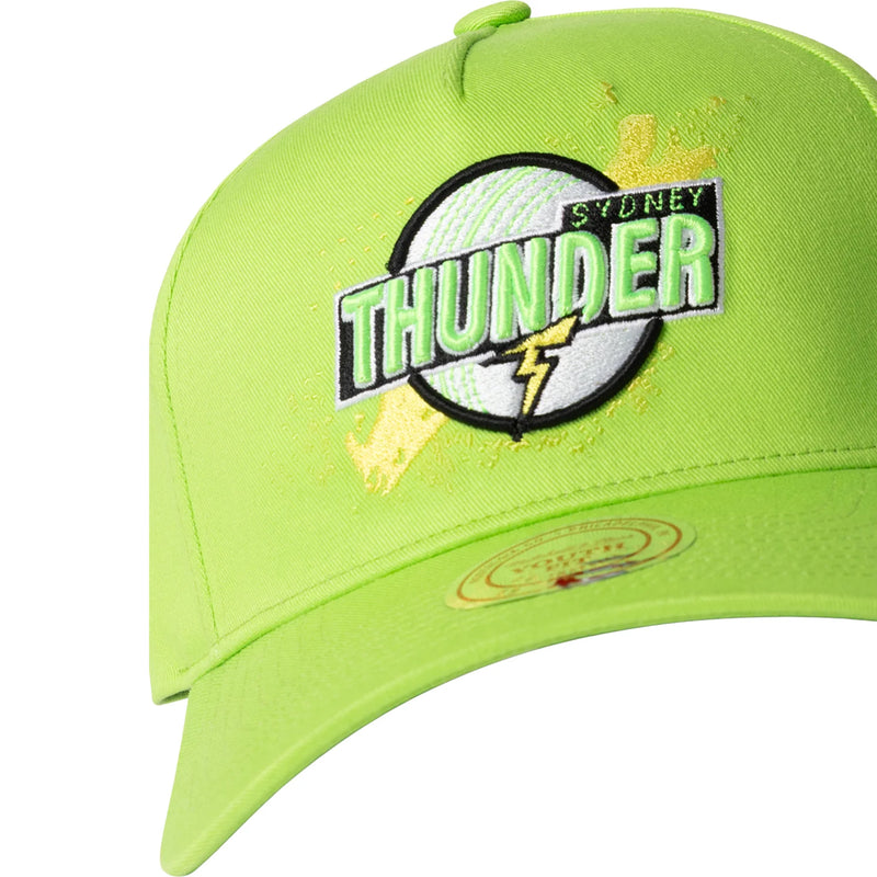 Sydney Thunder Kids Team Pro Patch Pinch Panel Snapback Cap Big Bash League BBL By Mitchell & Ness