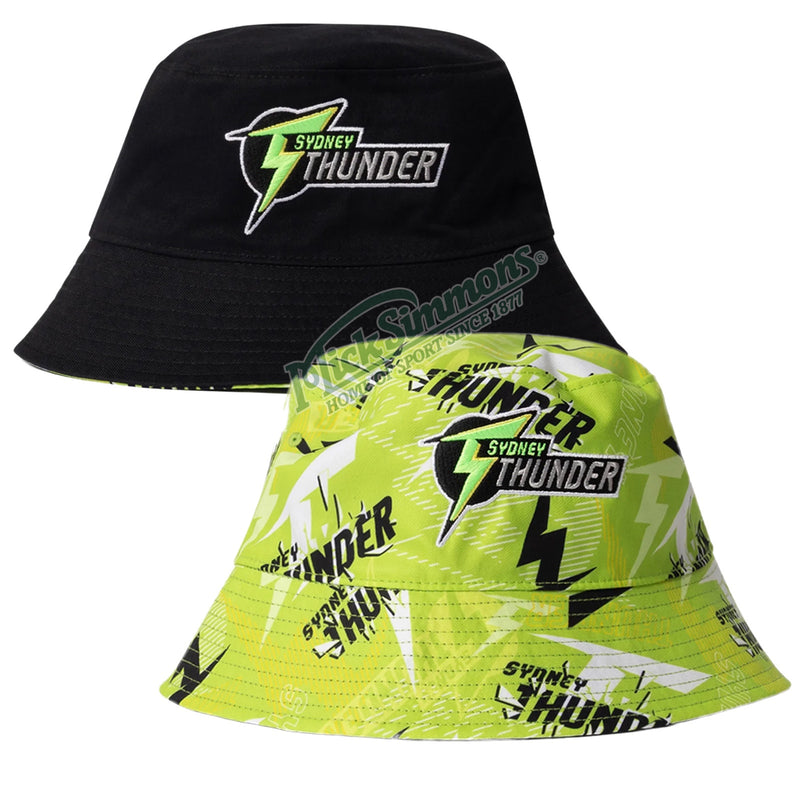 Sydney Thunder Official 2026 Adult Reversible Bucket Hat Cricket Big Bash League BBL By Mitchell & Ness