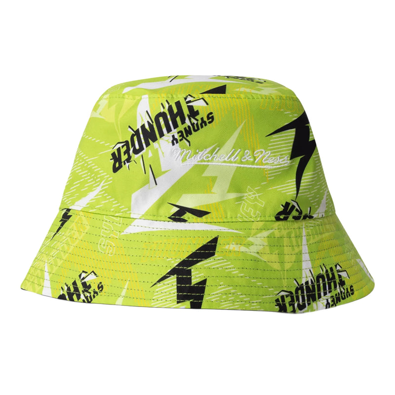 Sydney Thunder Official 2026 Adult Reversible Bucket Hat Cricket Big Bash League BBL By Mitchell & Ness
