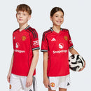 Manchester United 2025/26 Kid's Replica Home Jersey Football Soccer by Adidas - new