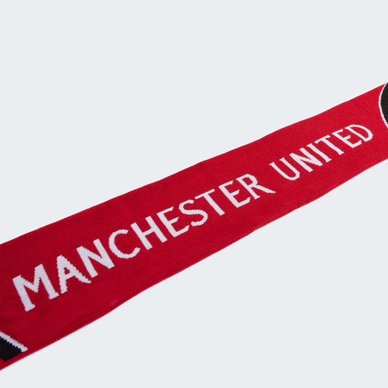 Manchester United Home Scarf Footbll Soccer Red By Adidas - new