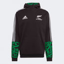 All Blacks 2024/25 Adult Maori 3-Stripes Hoodie Rugby Union by adidas - new