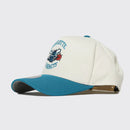 Charlotte Hornets Cream & Team Colour Pro Pinch Snapback NBA by Mitchell & Ness - new