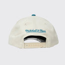 Charlotte Hornets Cream & Team Colour Pro Pinch Snapback NBA by Mitchell & Ness - new