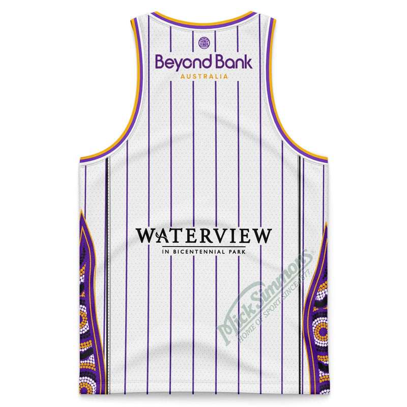 Sydney Kings 2023/24 Authentic Crew Neck Mens Away Jersey NBL Basketball by Champion - new