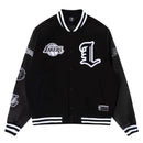Los Angeles Lakers Essentials Letterman Jacket NBA Black by Mitchell & Ness - new