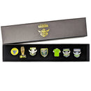Canberra Raiders NRL Evolution Series Collection Set Team Metal Logo Pin Badge - new