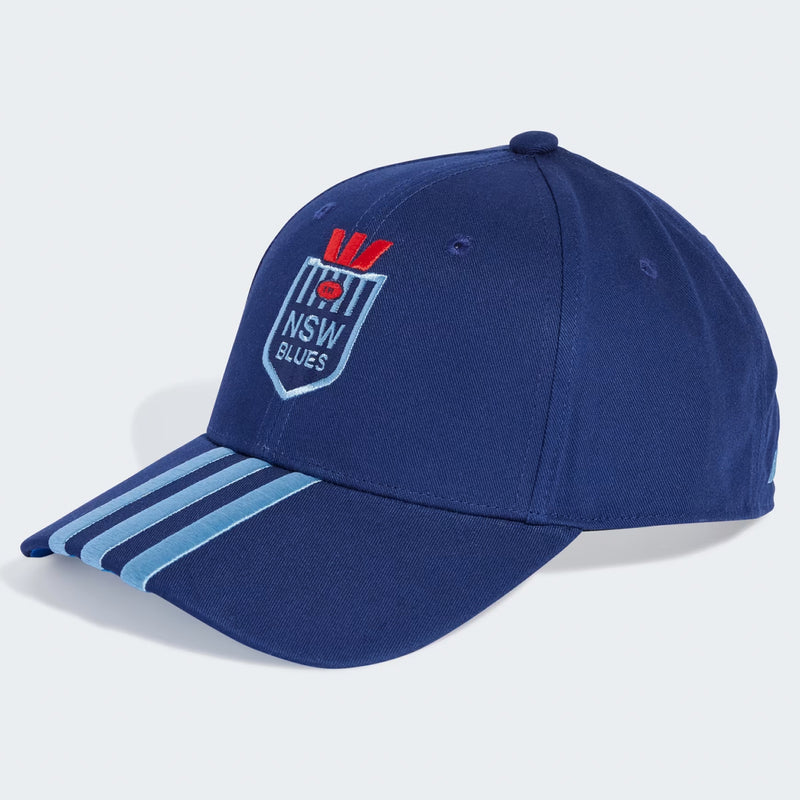 NSW Blues Adult 3-Stripes Cap State of Origin NRL Rugby League by adidas - new