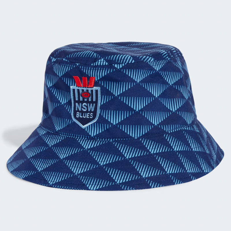 NSW Blues Adult Bucket Hat State of Origin NRL Rugby League by adidas - new
