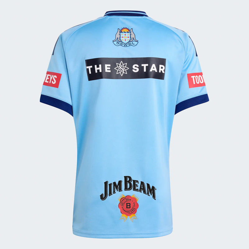 NSW Blues Mens Replica Home Jersey State of Origin NRL Rugby League by adidas - new