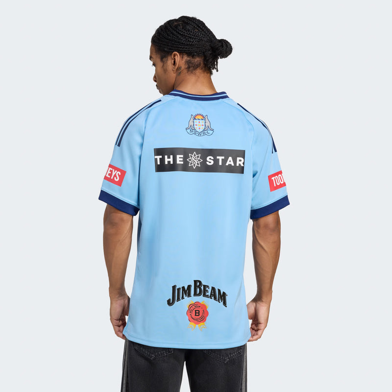 NSW Blues Mens Replica Home Jersey State of Origin NRL Rugby League by adidas - new