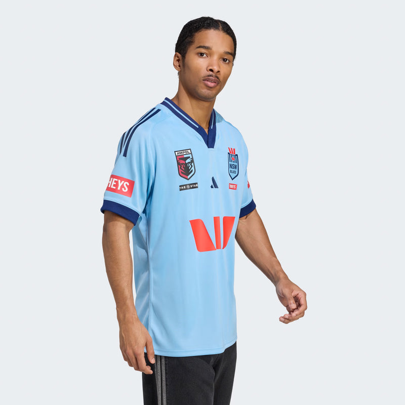 NSW Blues Mens Replica Home Jersey State of Origin NRL Rugby League by adidas - new