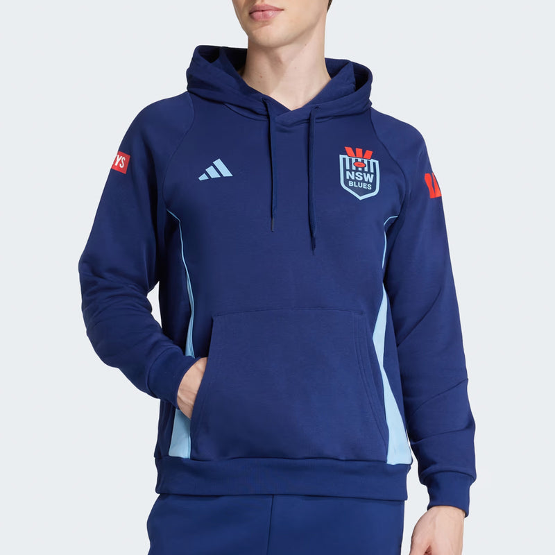 NSW Blues Adult Training Hoody State of Origin NRL Rugby League by adidas - new