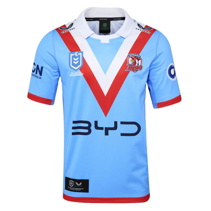 Sydney Roosters 2025 Men's ANZAC Round Jersey NRL Rugby League by Castore - new