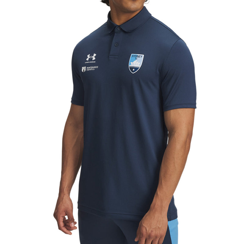 Sydney FC Men's 2025/26 Polo Shirt Football Soccer by Under Armour