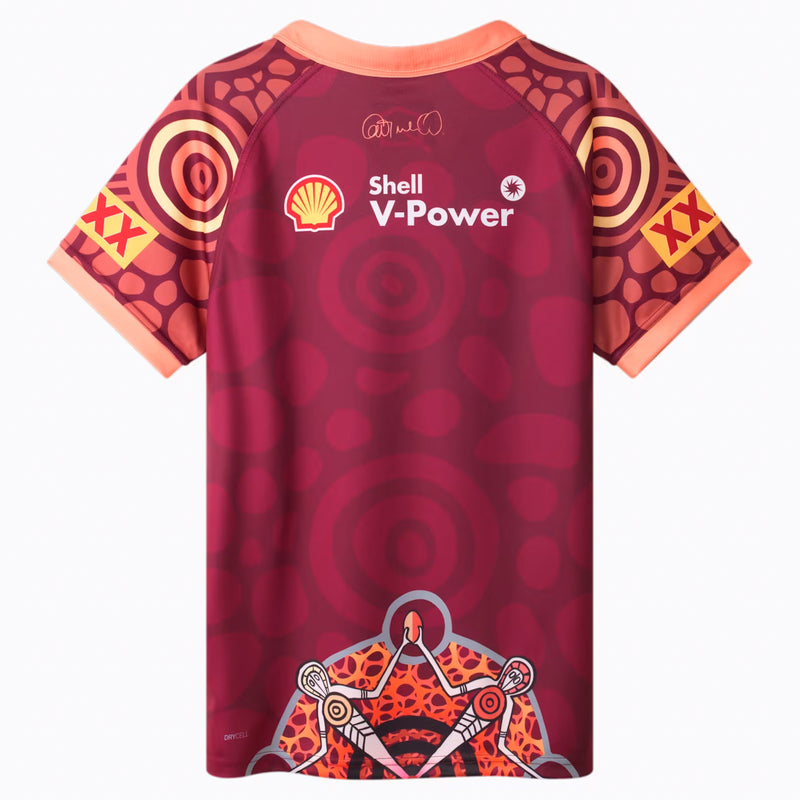 QLD Maroons 2024 Men's State of Origin Indigenous Replica Jersey NRL Rugby League by Puma