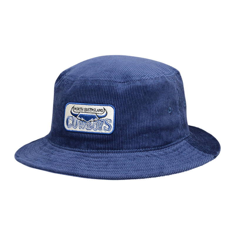 North Queensland Cowboys Retro Retro Team Colour Corduroy NRL Bucket Hat Rugby League by American Needle - new