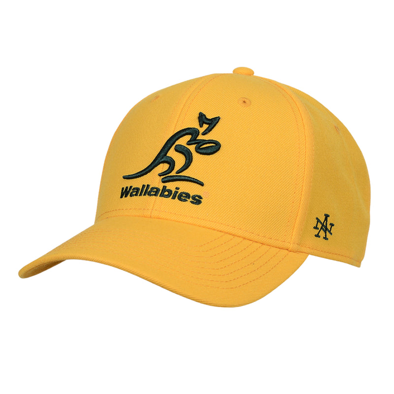 Wallabies Official Stadium Cap Gold Adjustable Rugby Union by American Needles