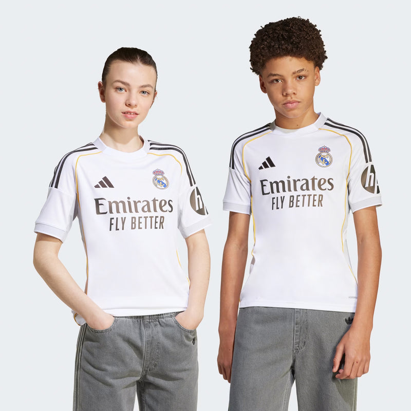 Real Madrid FC 2025/26 Kids Replica Home Jersey Football Soccer by Adidas - new