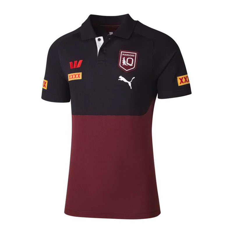 Queensland Maroons 2025 Men's Team Polo State of Origin NRL Rugby League by Puma - new