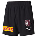 Queensland Maroons 2026 Men's Black Training Shorts State of Origin NRL Rugby League by Puma