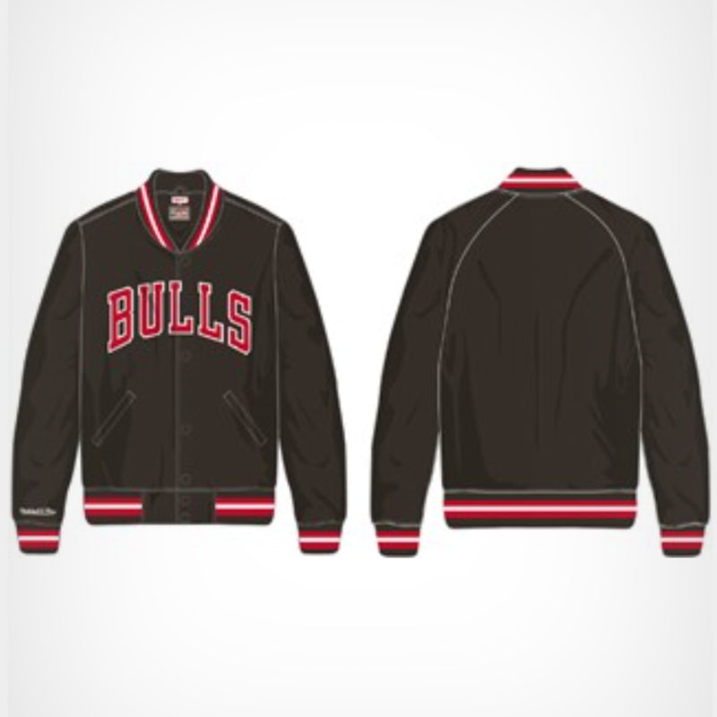 Chicago Bulls Lightweight Satin Jacket NBA By Mitchell & Ness - new