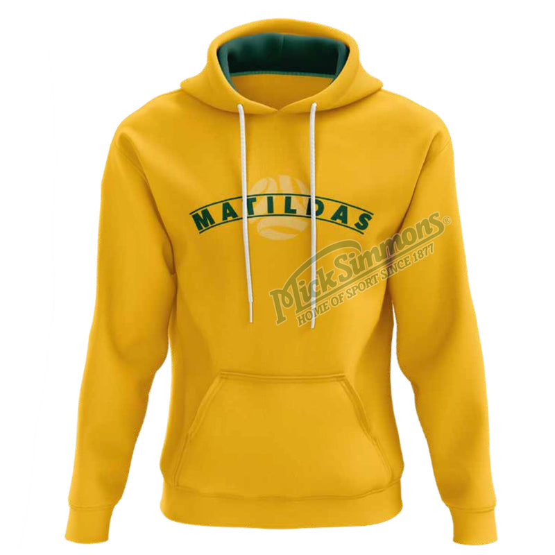 Official Australia Matildas Womens Gold Arch Supporter Hoodie Football Soccer - new