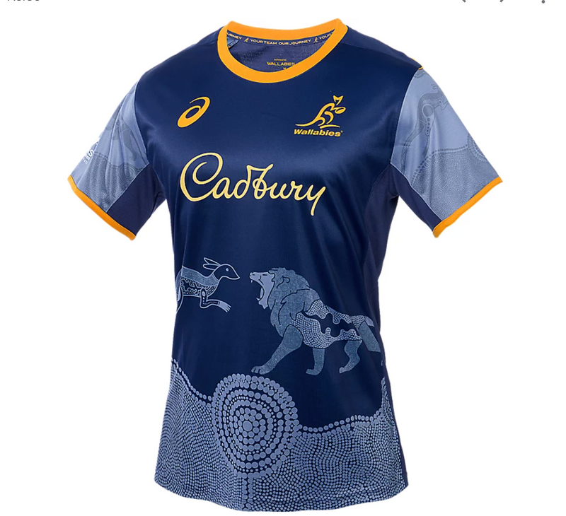 Wallabies 2025 Lions Tour Men's Training Shirt Rugby Union by Asics - new